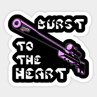 Burst To The Heart, v. Code Pink Wht Text Sticker